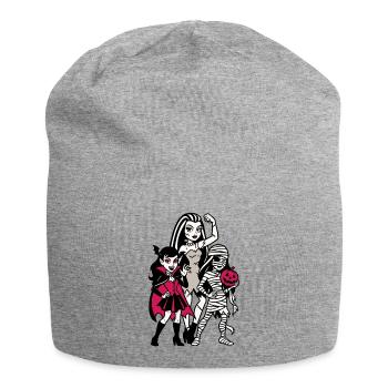 Vampirische Halloween-Truppe - Jersey-Beanie - Grau meliert - Vorne
