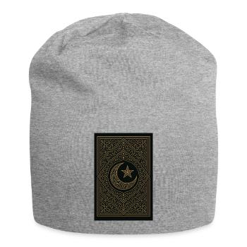 Halbmond - Jersey-Beanie - Grau meliert - Vorne
