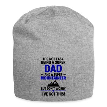 Heart + Mountaineering – Super Papa Mountaineer - Jersey Beanie - heather grey - Front