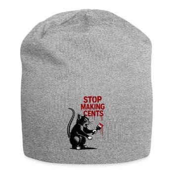 Stop Making Cents Katzengraffiti - Jersey-Beanie - Grau meliert - Vorne