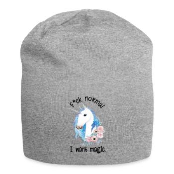 Fuck Normal I Want Magic Unicorn - Jersey Beanie - heather grey - Front