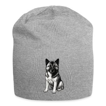 American Akita Holly - Jersey-Beanie - Grau meliert - Vorne