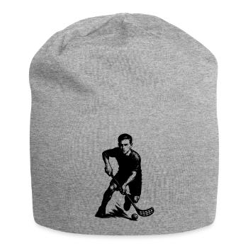 Short and clear floorball - Jersey Beanie - heather grey - Front