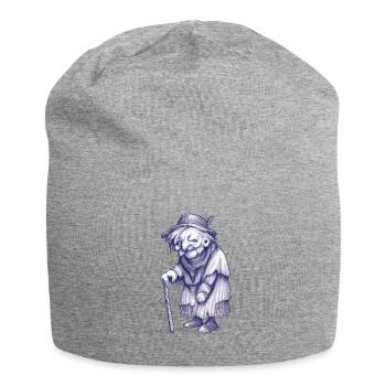 Surreal granny - Jersey Beanie - heather grey - Front