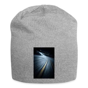 Courbe de course nocturne - Bonnet en jersey - gris chiné - Devant