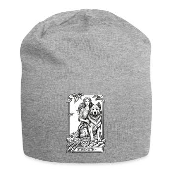 Eurasier | Strength | Tarot - Jersey-Beanie - Grau meliert - Vorne