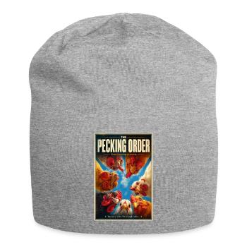 Pecking Order Council Meeting - Jersey Beanie - heather grey - Front