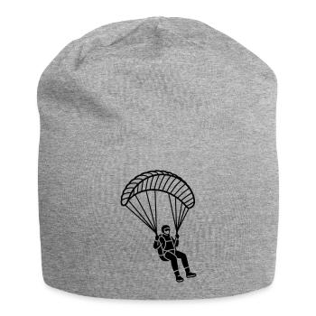 Gleitschirmfliegen - Jersey-Beanie - Grau meliert - Vorne