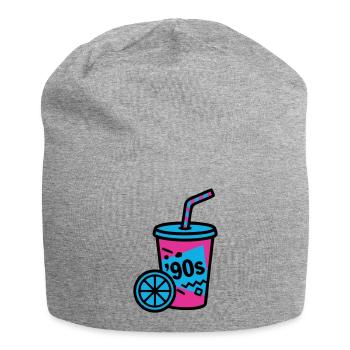 90s Retro Becher Slush Sommer - Jersey-Beanie - Grau meliert - Vorne