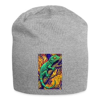 Gecko - Bonnet en jersey - gris chiné - Devant