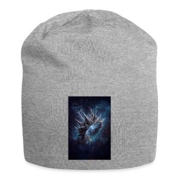 Spiked Nebula Crown - Jersey Beanie - heather grey - Front