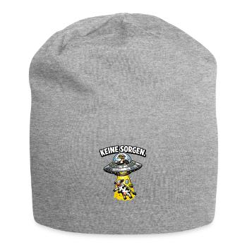 Keine Sorgen UFO Kuh Humor - Jersey-Beanie - Grau meliert - Vorne