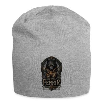 Fenrir Wolf Ragnarök Emblem - Jersey-Beanie - Grau meliert - Vorne