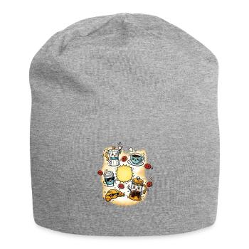 Cosmos du café de la joie matinale - Bonnet en jersey - gris chiné - Devant