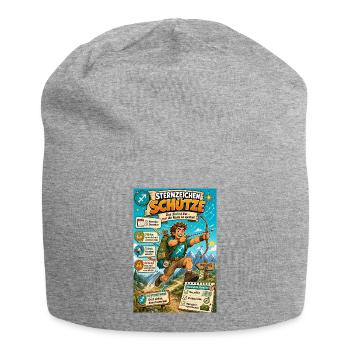 Sternzeichen Schütze - Ziel klar, Route spontan - Jersey-Beanie - Grau meliert - Vorne