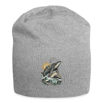 Mana-Wal – Geist des Pazifiks - Jersey-Beanie - Grau meliert - Vorne