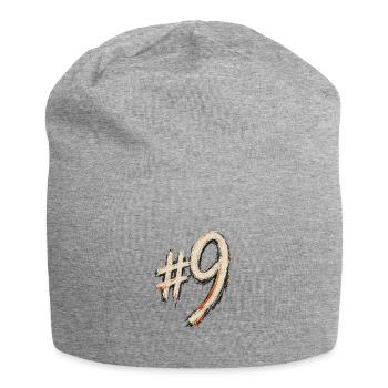 Kreide #9 Hashtag Stil - Jersey-Beanie - Grau meliert - Vorne