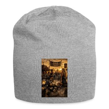 Dames motardes - Bonnet en jersey - gris chiné - Devant