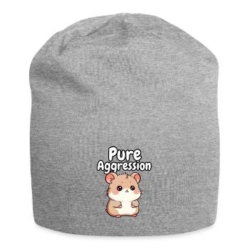 Pure Aggression Hamster - Jersey Beanie - heather grey - Front