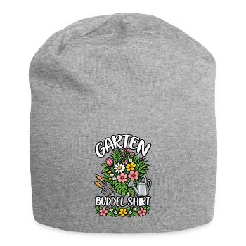 Garden manager digging - Jersey Beanie - heather grey - Front