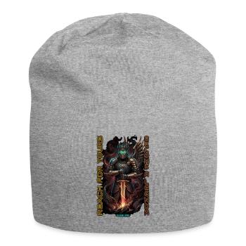 Cyber-Ritter der Legende - Jersey-Beanie - Grau meliert - Vorne