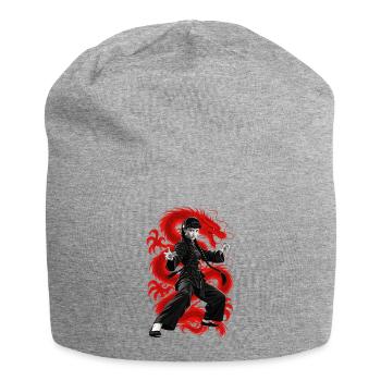 TÖDLICHER SCHLAG - Jersey-Beanie - Grau meliert - Vorne