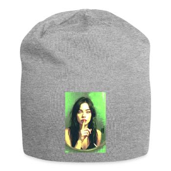 pssst III - Jersey-Beanie - Grau meliert - Vorne