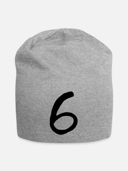 six - Jersey-Beanie - Grau meliert