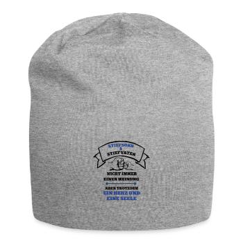 Stiefsohn und Stiefvater Team Papa Vater Sohn - Jersey-Beanie - Grau meliert - Vorne