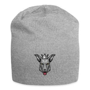 Couronne de chien Greyhound - Bonnet en jersey - gris chiné - Devant