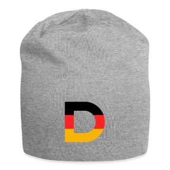 Deutsche Sport Mannschaften - Gib mir ein D! - Jersey-Beanie - Grau meliert - Vorne