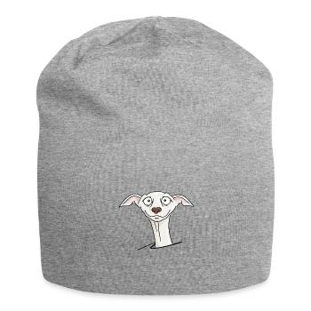 Windhund - Jersey-Beanie - Grau meliert - Vorne