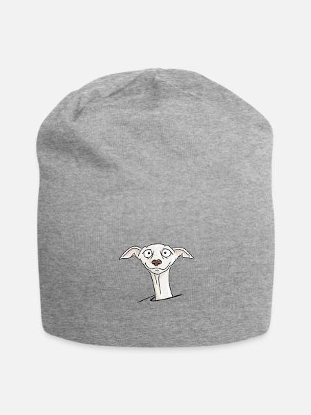 Windhund - Jersey-Beanie - Grau meliert