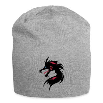 OolCool Dragon Head-I Love Dragon- 龍 - Jersey-Beanie - Grau meliert - Vorne