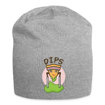 Nacho Doing Dips, Nacho dip funny pun - Jersey Beanie - heather grey - Front