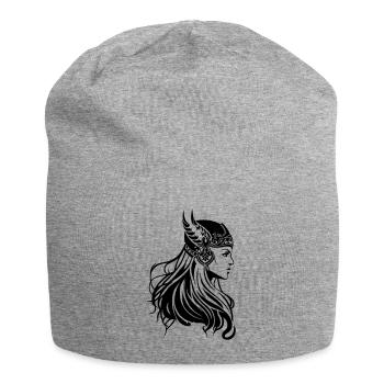 Wikinger Frau Kriegerin Viking - Jersey-Beanie - Grau meliert - Vorne
