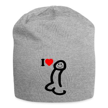 I love cock - Jersey-Beanie - Grau meliert - Vorne