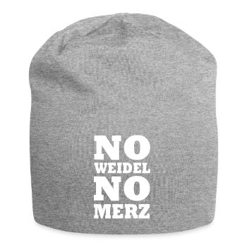 No weidel no merz - Jersey-Beanie - Grau meliert - Vorne