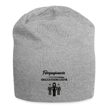 Fahrzeugbauerin Chefin Selbstständigkeit Firma KFZ - Jersey-Beanie - Grau meliert - Vorne