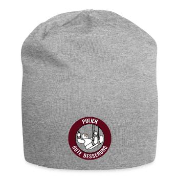 Gute Besserung Polier Krank Gesundheit Genesung - Jersey-Beanie - Grau meliert - Vorne