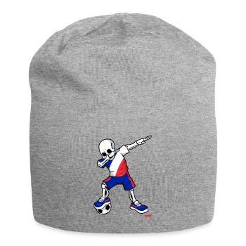 Soccer Dab Skelett France HARIZ Soccer Dab - Jersey Beanie - heather grey - Front