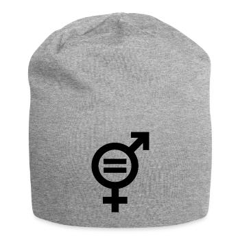 Gender Equality Symbol Emancipation Equality - Jersey Beanie - heather grey - Front