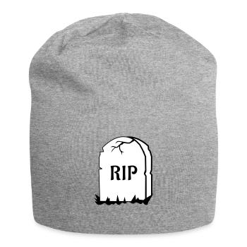 Rest in Peace Grabstein - Jersey-Beanie - Grau meliert - Vorne