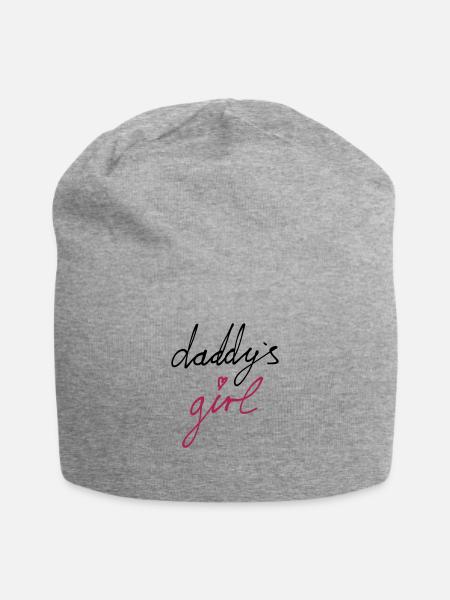 daddys girl - Jersey-Beanie - Grau meliert