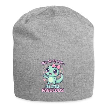 Cool Funny Gecko Dicton - queue ou pas queue - Bonnet en jersey - gris chiné - Devant