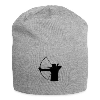 Bogenschütze - Jersey-Beanie - Grau meliert - Vorne