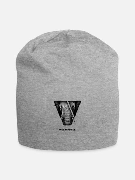 #VeganPower - Elephant - Bonnet en jersey - gris chiné