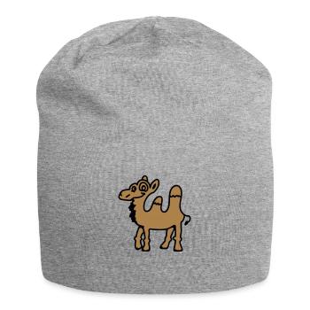 Kamel - Jersey-Beanie - Grau meliert - Vorne