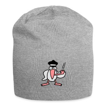 kapitan_mowe - Jersey Beanie - heather grey - Front