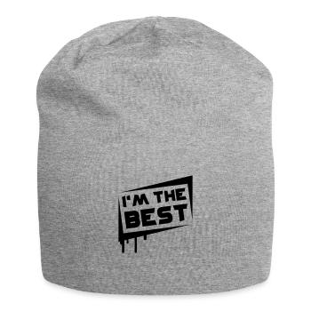 I'm The Best - Jersey Beanie - heather grey - Front